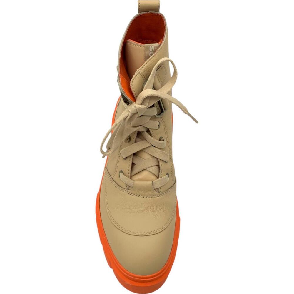 SOREL Women's Caribou X Waterproof Lace Boot Ceramic/Optimized Orange - Medium - Picture 2 of 3